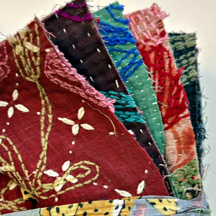 Hand Stitched & Embroidered Kantha Bundle