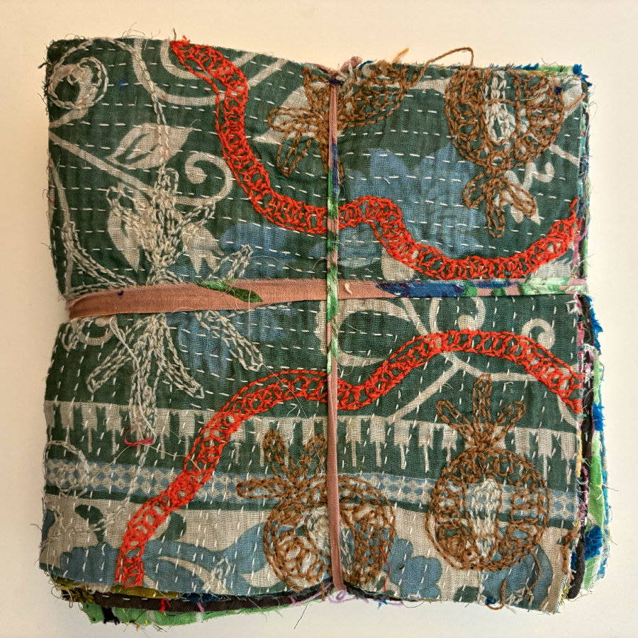 Hand Stitched & Embroidered Kantha Bundle