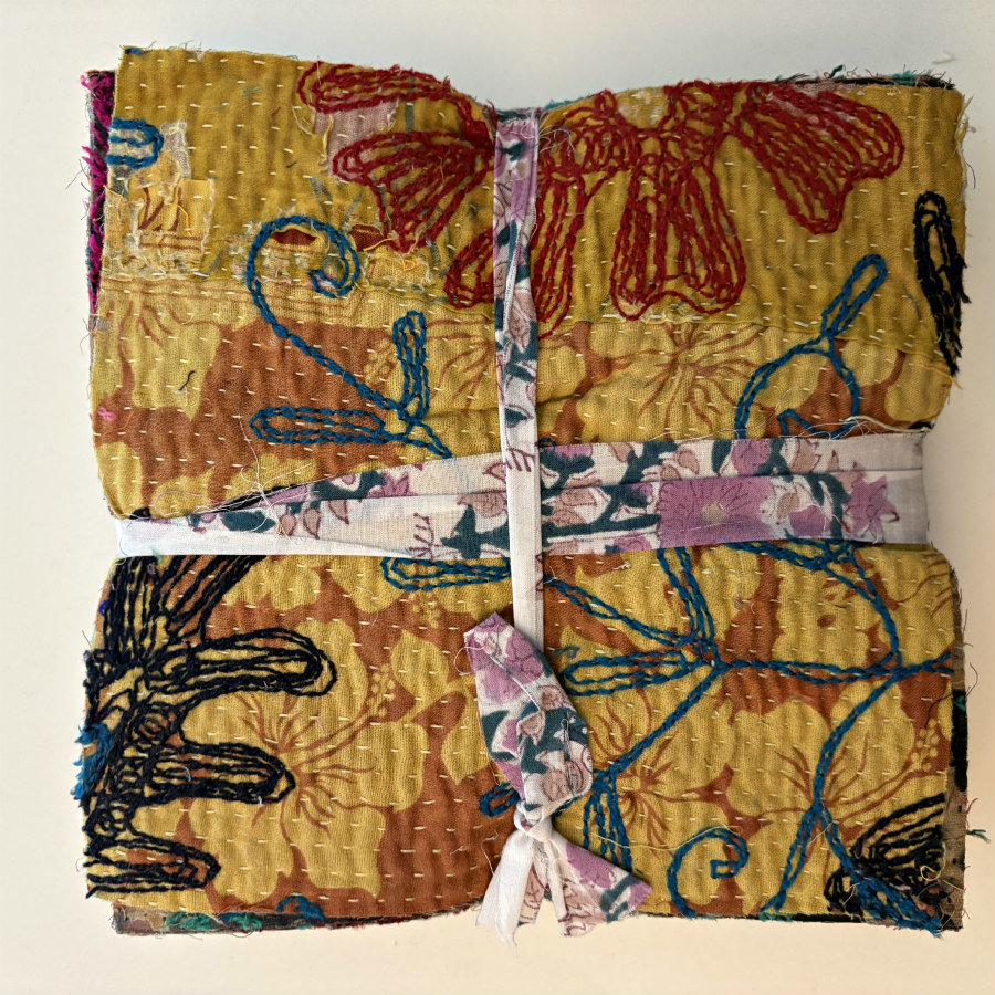 Hand Stitched & Embroidered Kantha Bundle