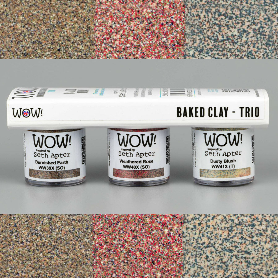 WOW Embossing Powder Trio: Baked Clay