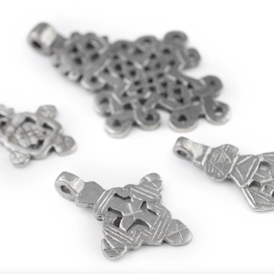 SOLD: Ethiopian Silver Coptic Cross Pendant Set