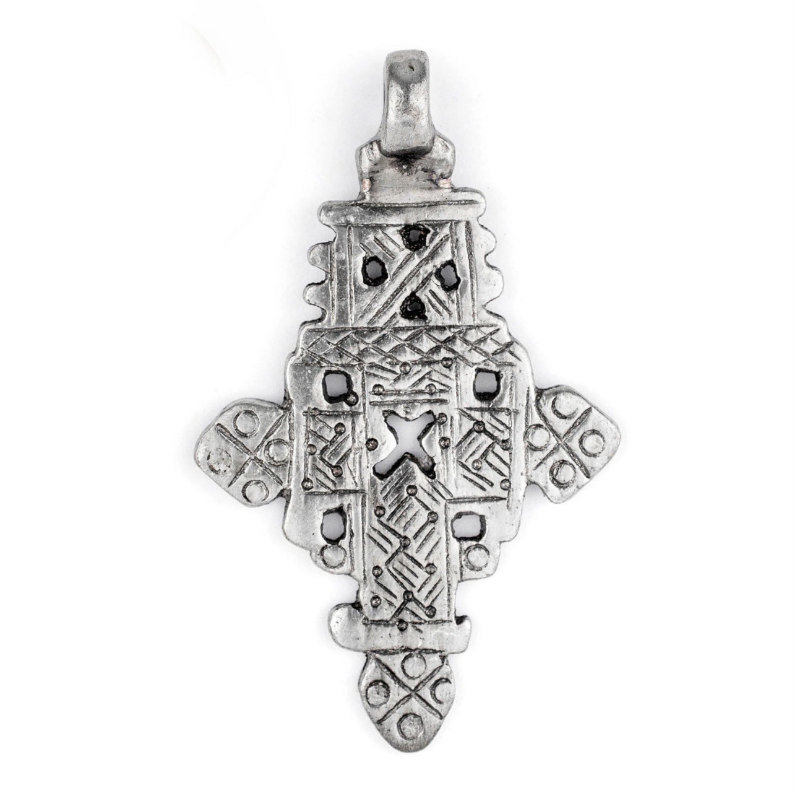 SOLD: Silver Ethiopian Coptic Cross Pendant