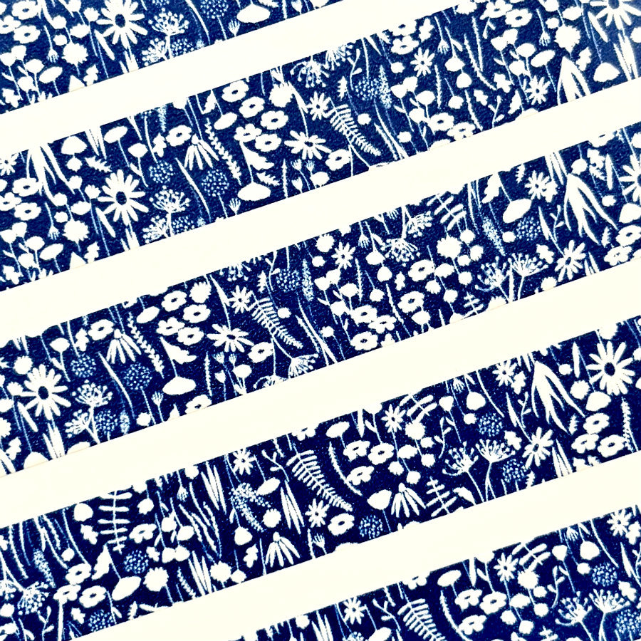 Beve Washi Tape: Indigo Floral