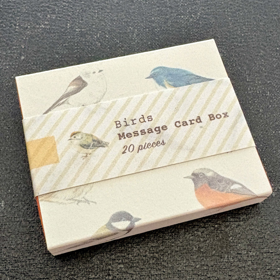 Vintage-Style Cards in Slide Box: Wild Birds 