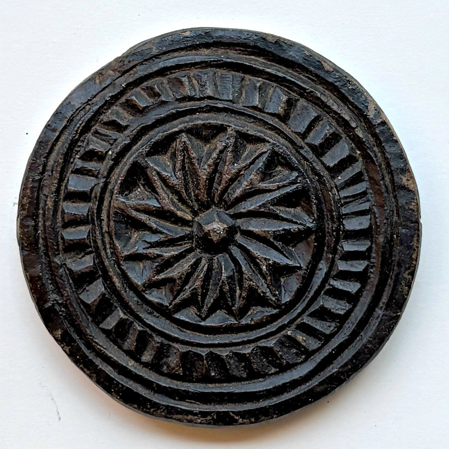 SOLD: Carved Stone Biscuit Mold: 4