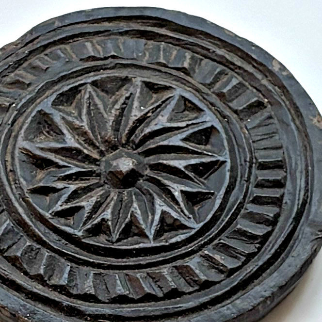 SOLD: Carved Stone Biscuit Mold: 4