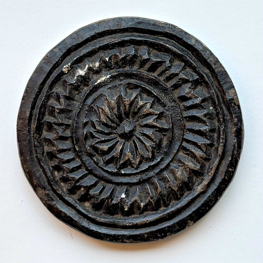 SOLD: Carved Stone Biscuit Mold: 3