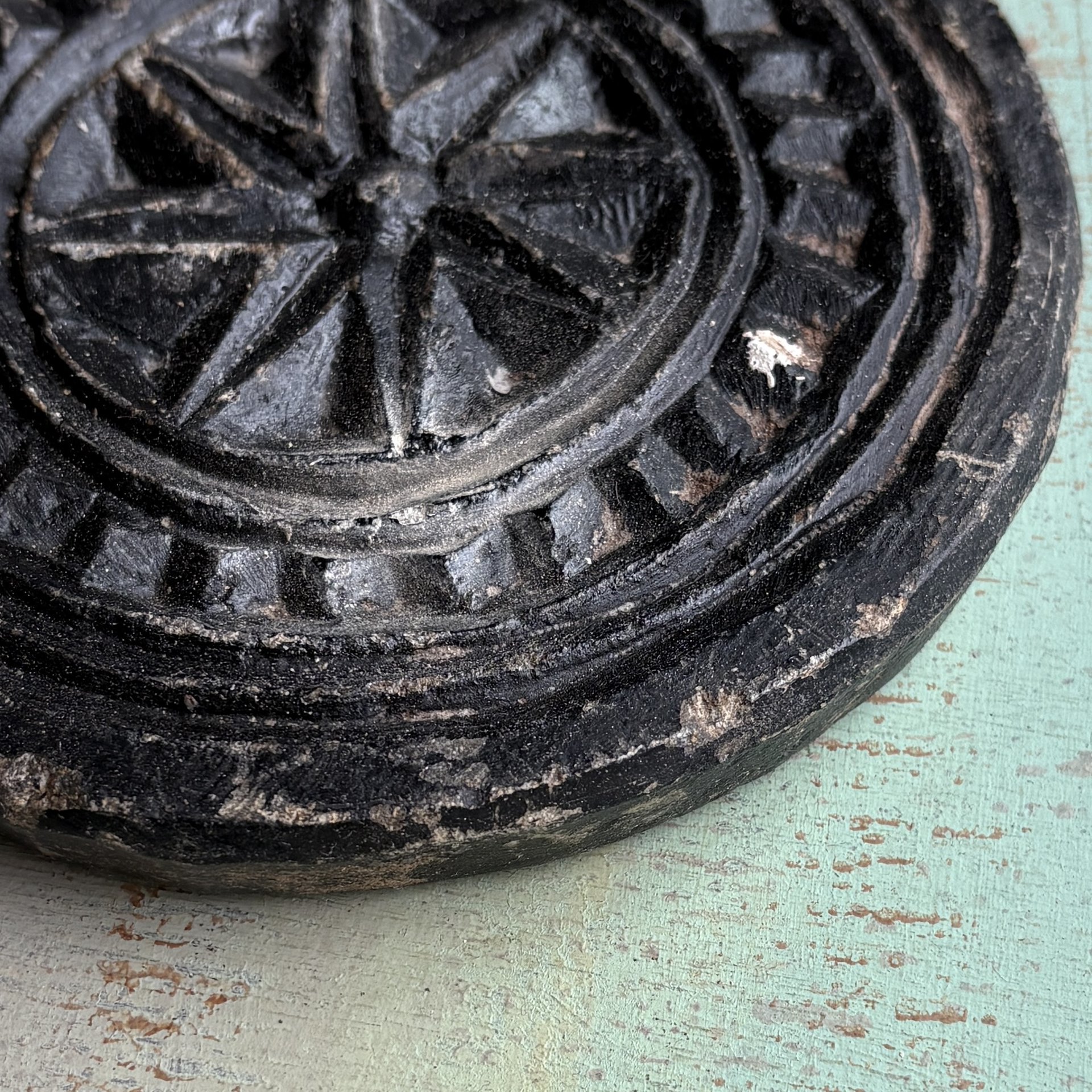 Carved Stone Biscuit Mold: 1