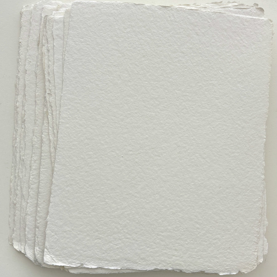 SOLD OUT: French Handmade HEAVYWEIGHT Paper: LARGE Blanc 