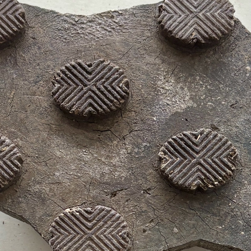 SOLD: Vintage Print Block Large 7