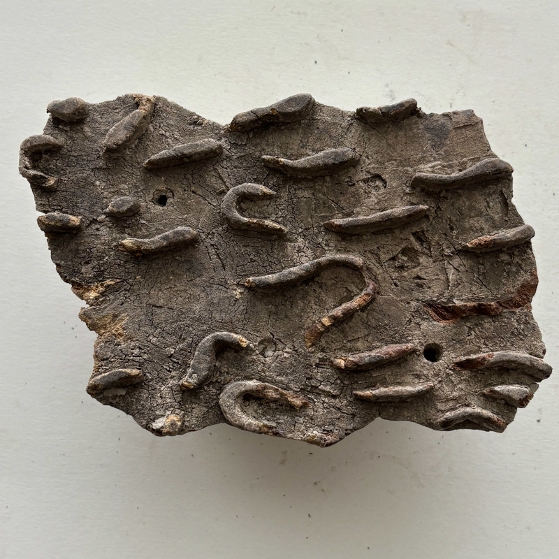 SOLD: Vintage Print Block Large 8