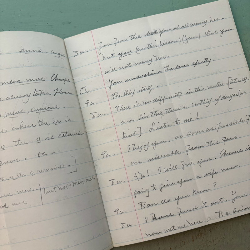 SOLD: 1880-1883 Harvard Blue Book: Latin I - 73