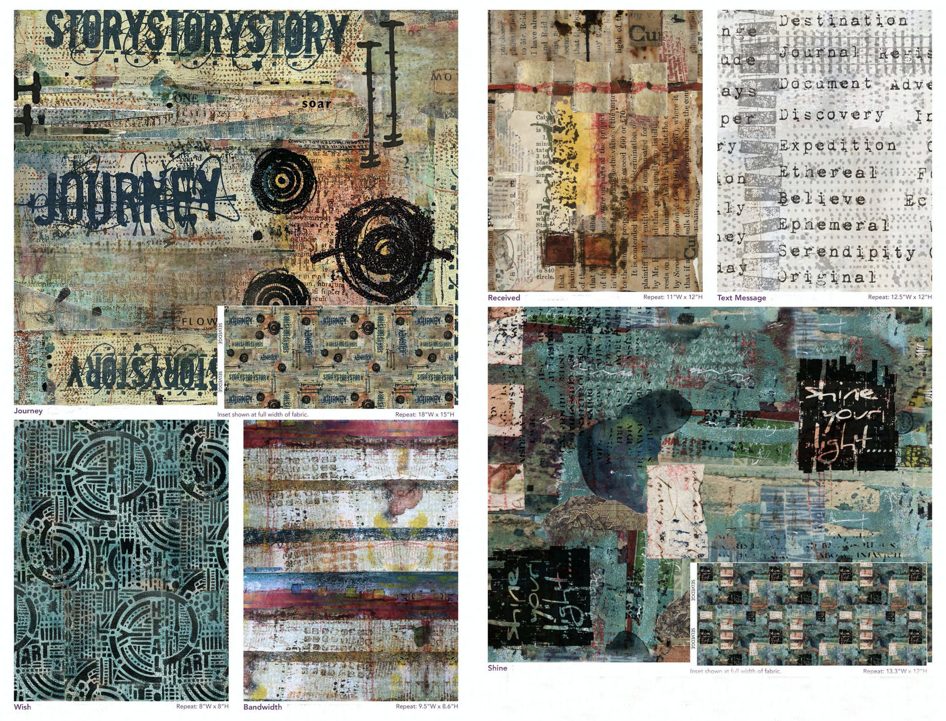 FreeSpirit Fabric Storyteller Collection: 1/2 Yard Cut