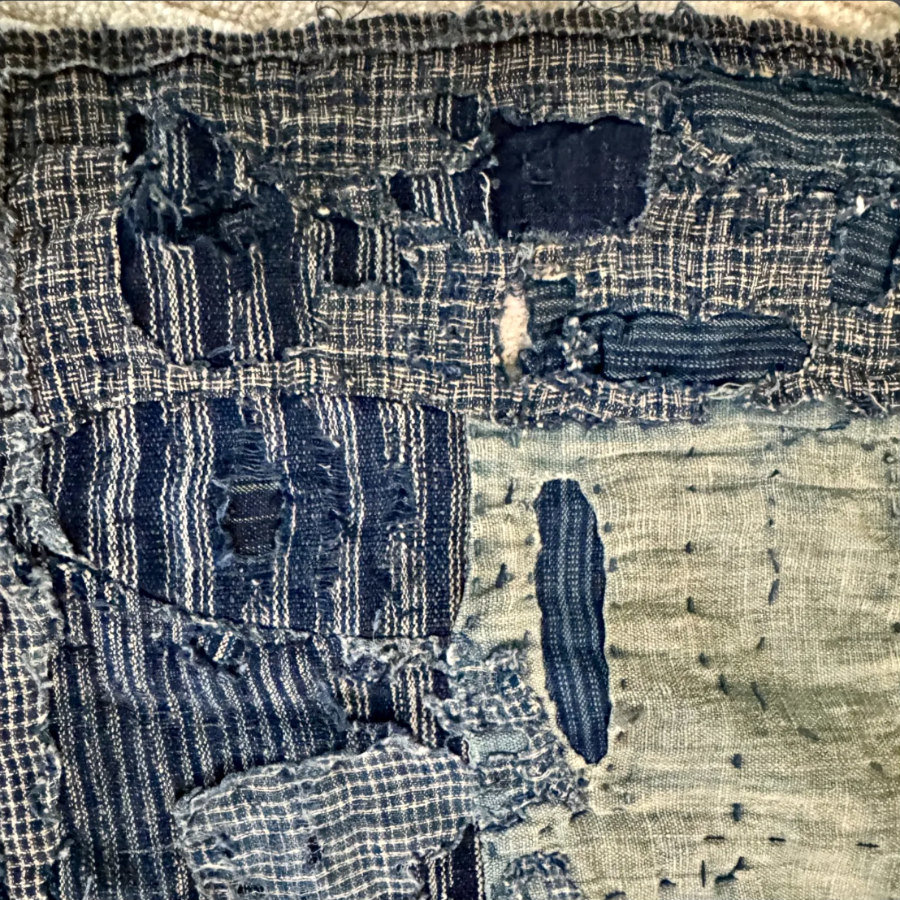 Antique Japanese Boro Textile Fragment 1