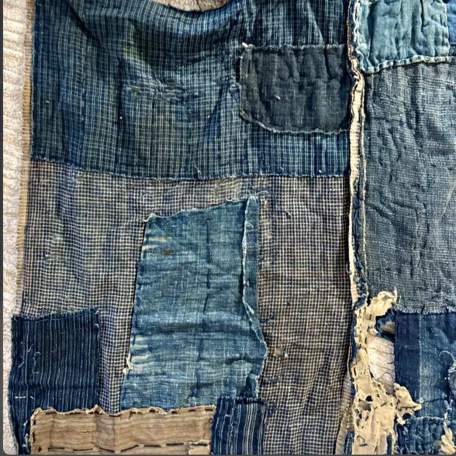 Antique Japanese Boro Textile Fragment 1