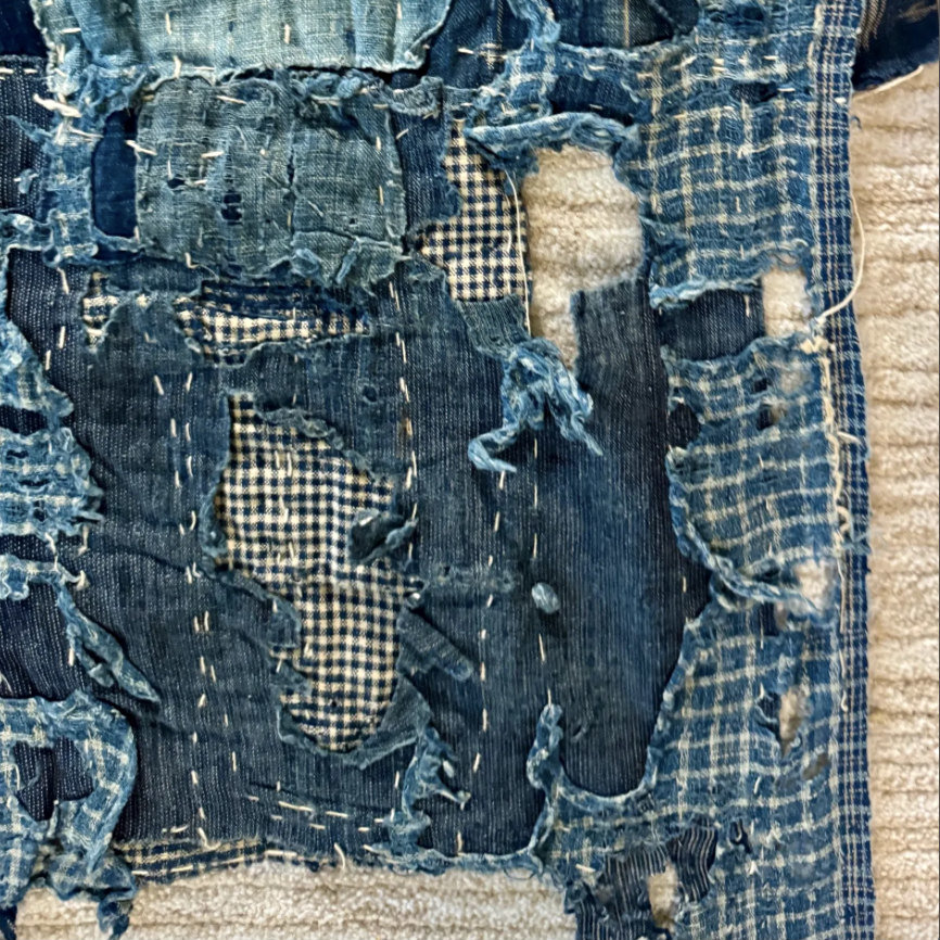 Antique Japanese Boro Textile Fragment 2