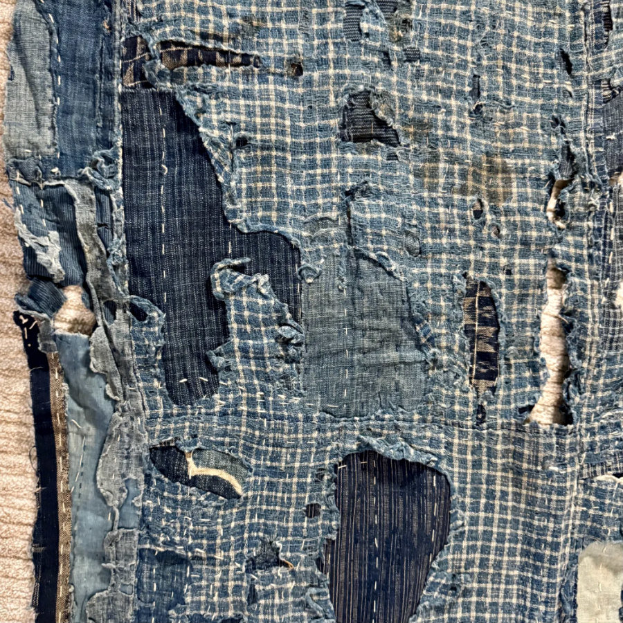 Antique Japanese Boro Textile Fragment 2