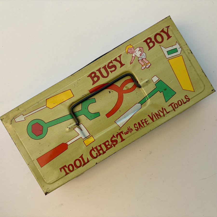 Vintage Busy Boy Tool Chest with Tools