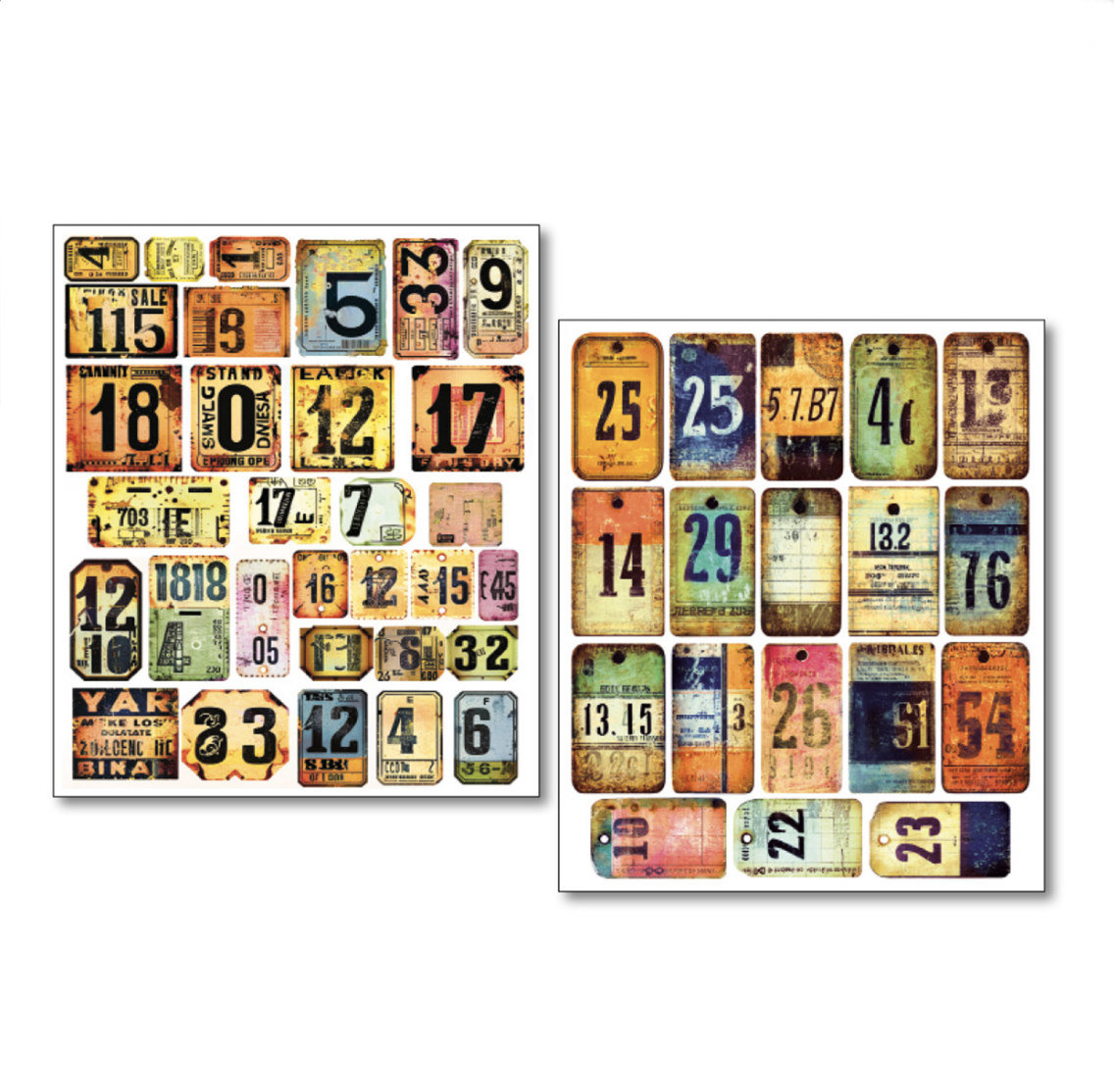 NEW: Ciao Bella Mixed Media Labels: Scratched