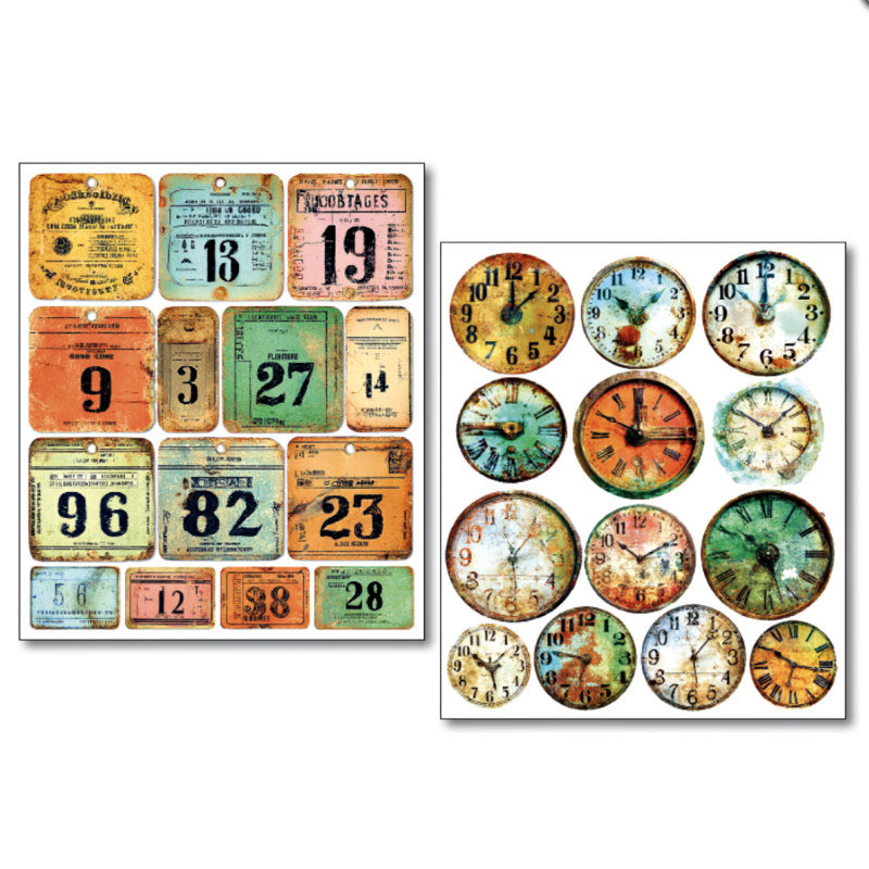 NEW: Ciao Bella Mixed Media Labels: Scratched