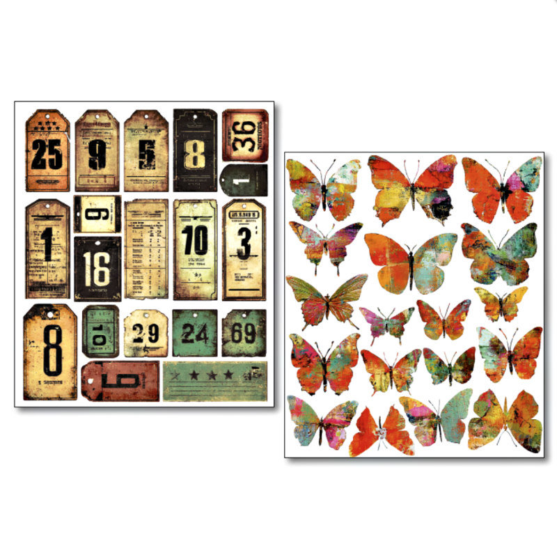 NEW: Ciao Bella Mixed Media Labels: Scratched