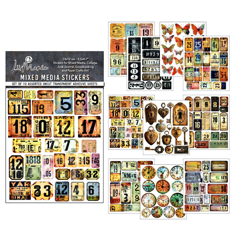 NEW: Ciao Bella Mixed Media Labels: Scratched