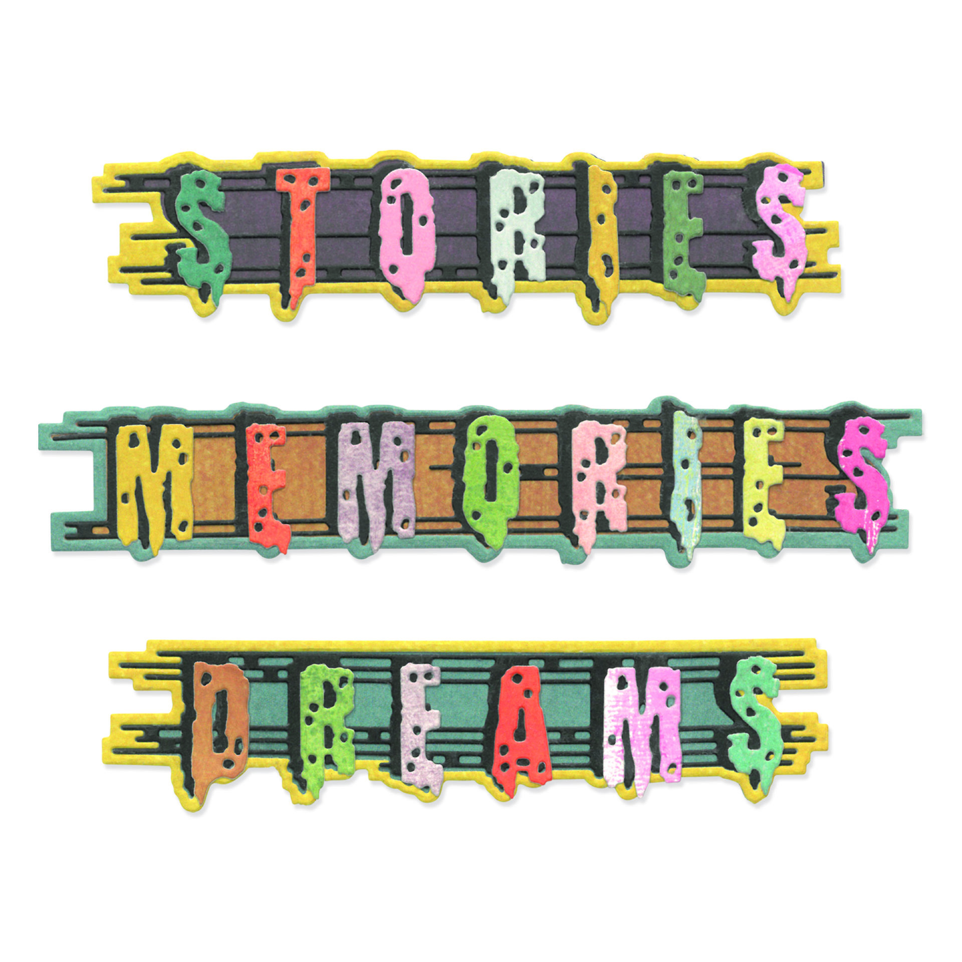 Sizzix Thinlet Dies: Word Wafers 2