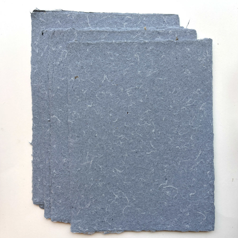 Natural Handmade Paper: Denim Jeans