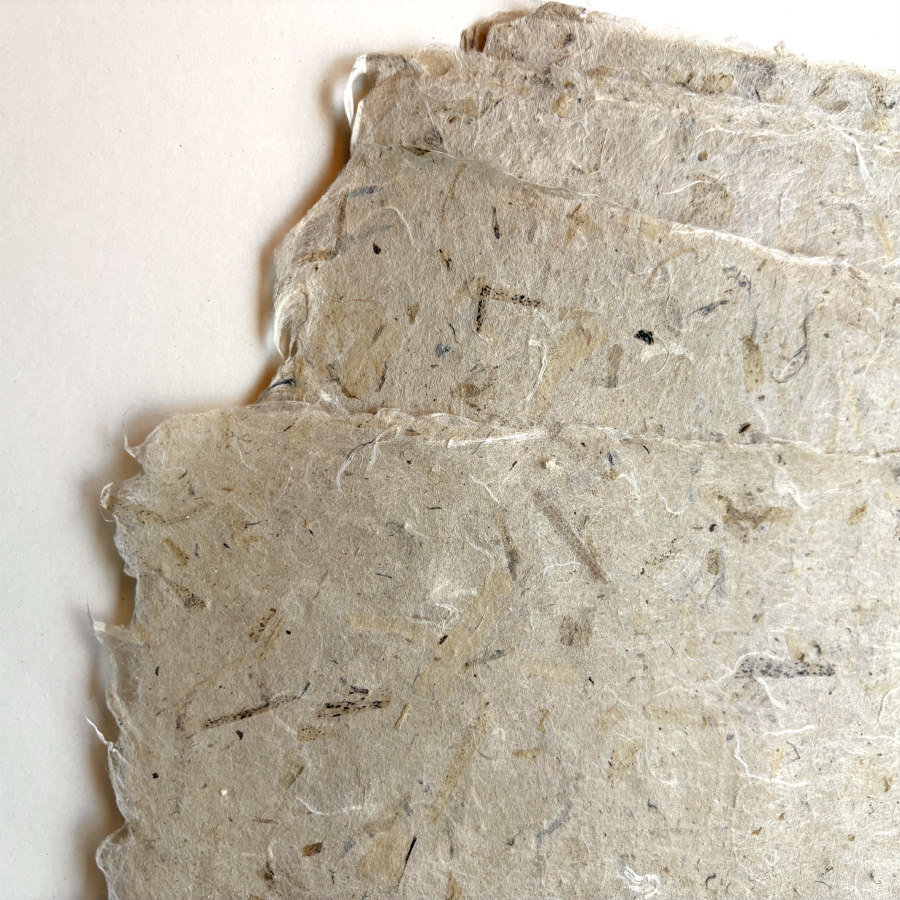 Natural Handmade Paper: Milkweed Fiber