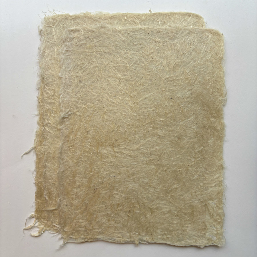 Natural Handmade Paper: Milkweed Fluff