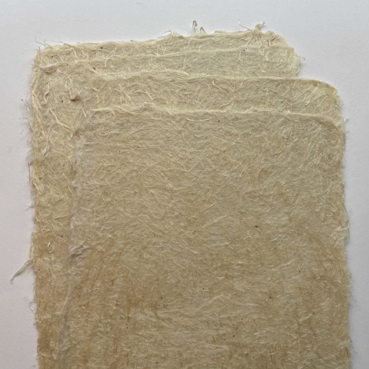 Natural Handmade Paper: Milkweed Fluff