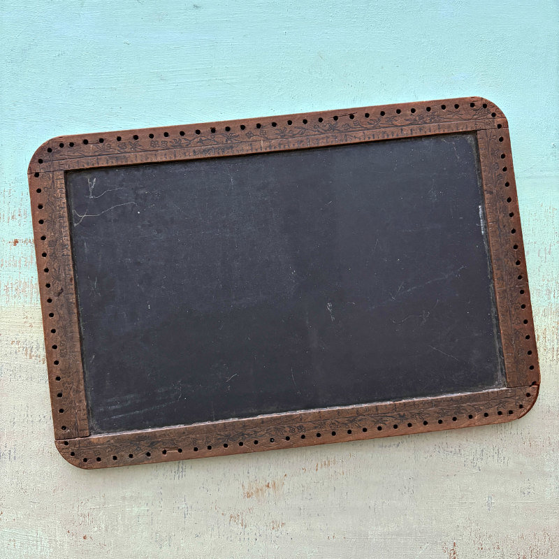 SOLD: Vintage Double Sided Slate Chalkboard