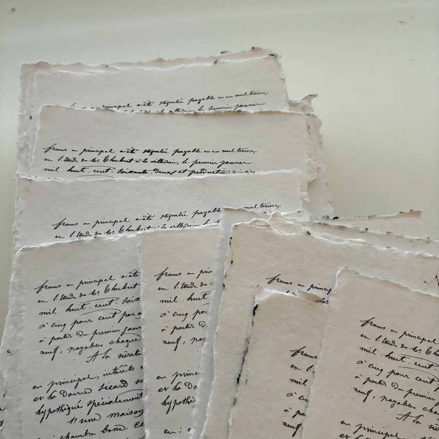 French Natural Handmade Paper: En Francais