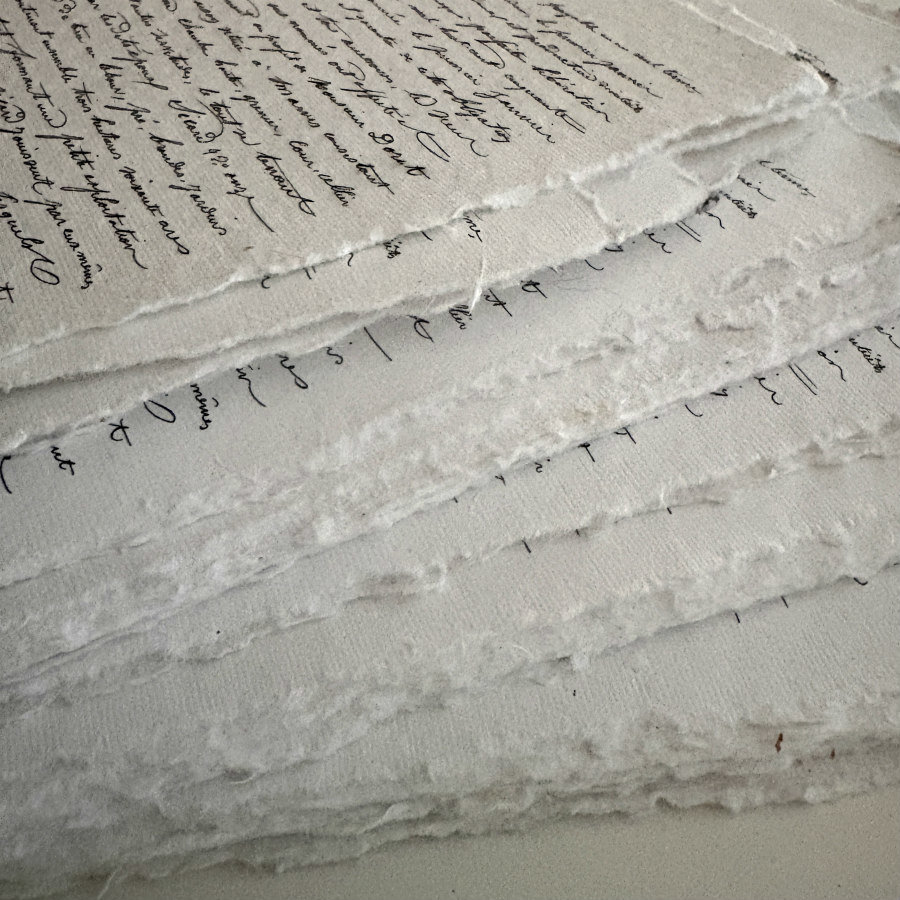 French Natural Handmade Paper: En Francais