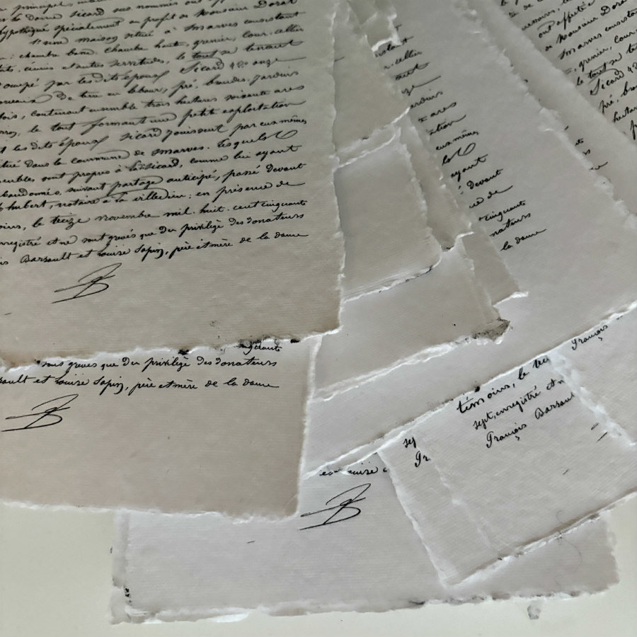 French Natural Handmade Paper: En Francais