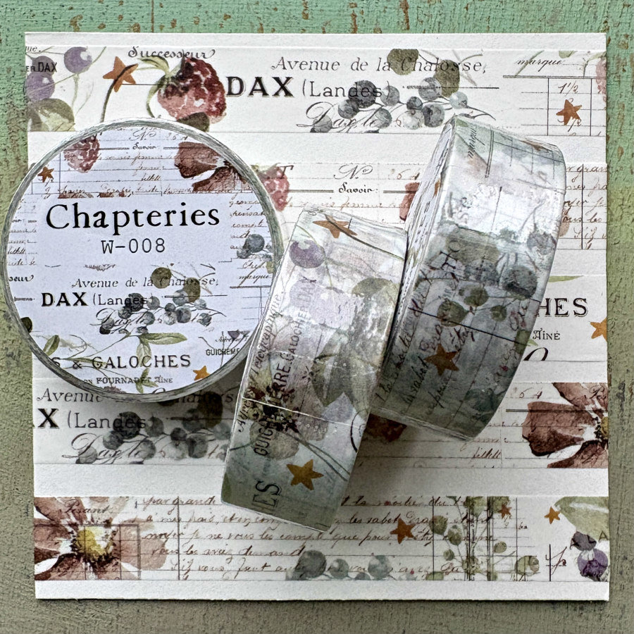 French Floral Ephemera Washi Tape
