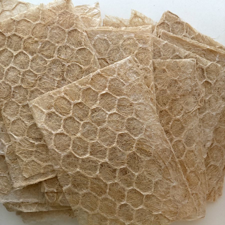 French Natural Handmade Paper: Honeycomb