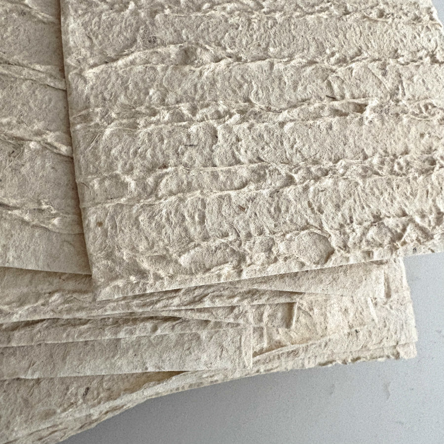 French Natural Handmade Paper: Lines