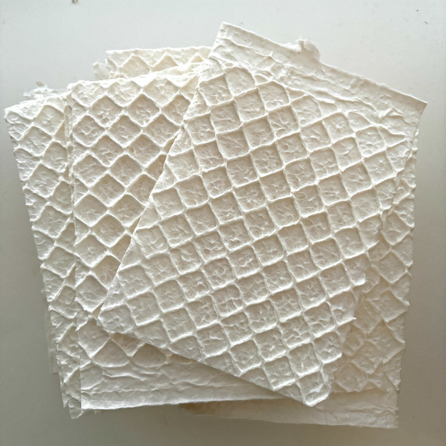 French Natural Handmade Paper: Waffles