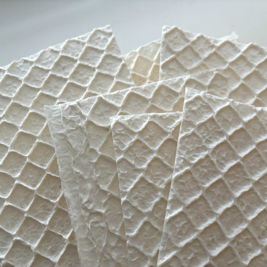French Natural Handmade Paper: Waffles