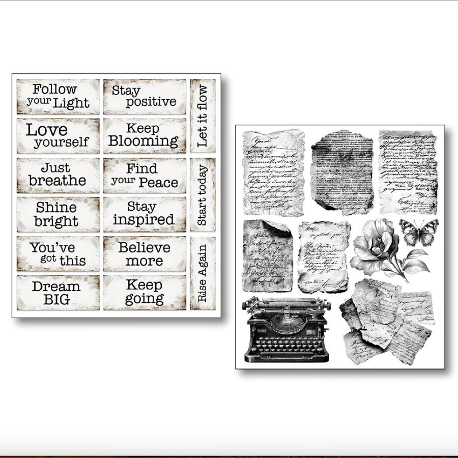 Ciao Bella Transparent Adhesive Sheets: Lithographs