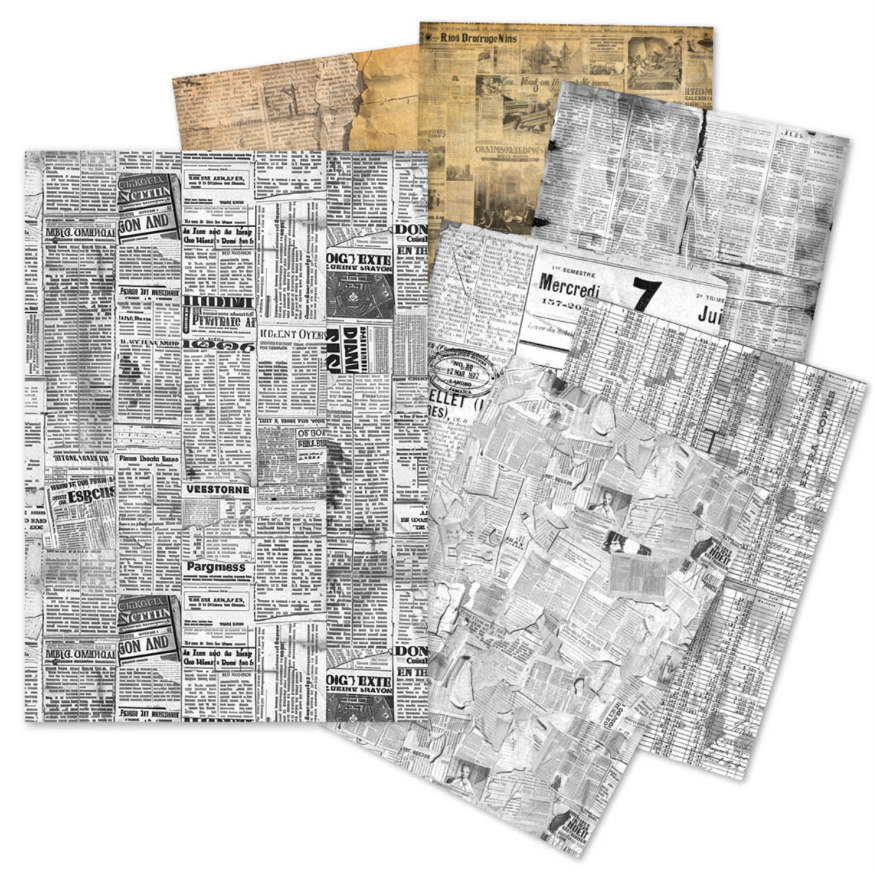 Ciao Bella Tissue Paper Pack: Newspapers