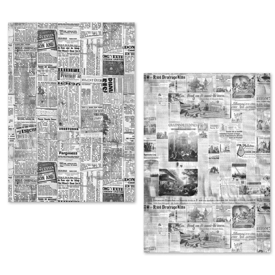 Ciao Bella Tissue Paper Pack: Newspapers