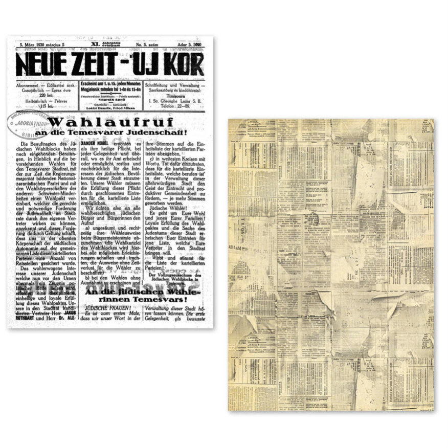 Ciao Bella Tissue Paper Pack: Newspapers