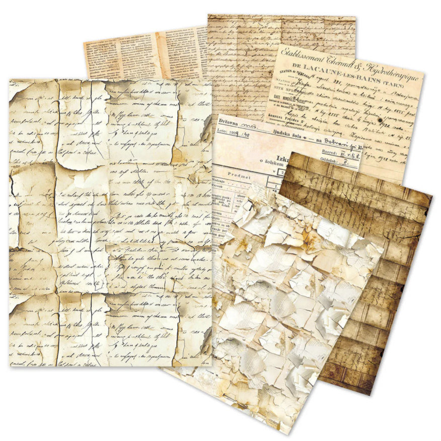Ciao Bella Tissue Paper Pack: Vintage Manuscript