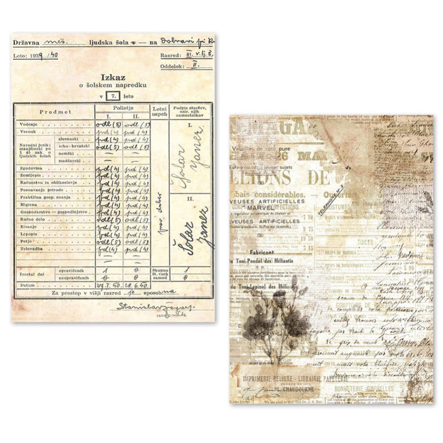 Ciao Bella Tissue Paper Pack: Vintage Manuscript