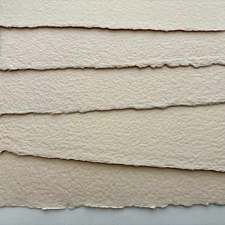 SOLD OUT: French Handmade HEAVYWEIGHT Paper: 5 Large Colombe