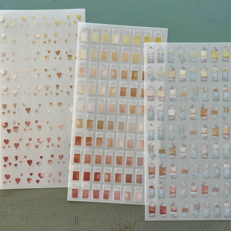 Alexandra Renke Color Miracle Rub-Ons: Yellow-Orange-Red
