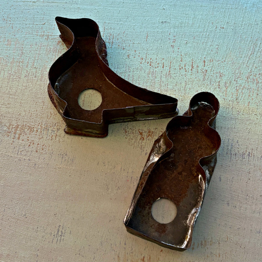 Vintage Rustic Cookie Cutter Duo