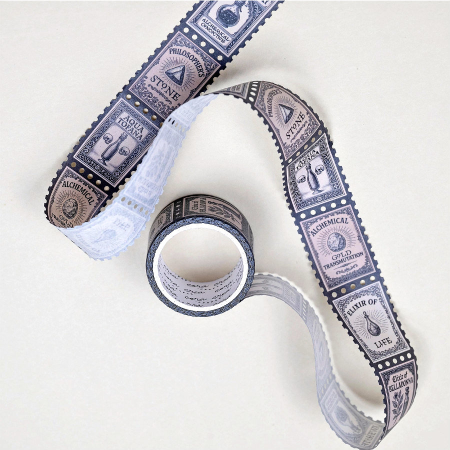 CoraCreaCrafts Stamp Washi Tape: Alchemy